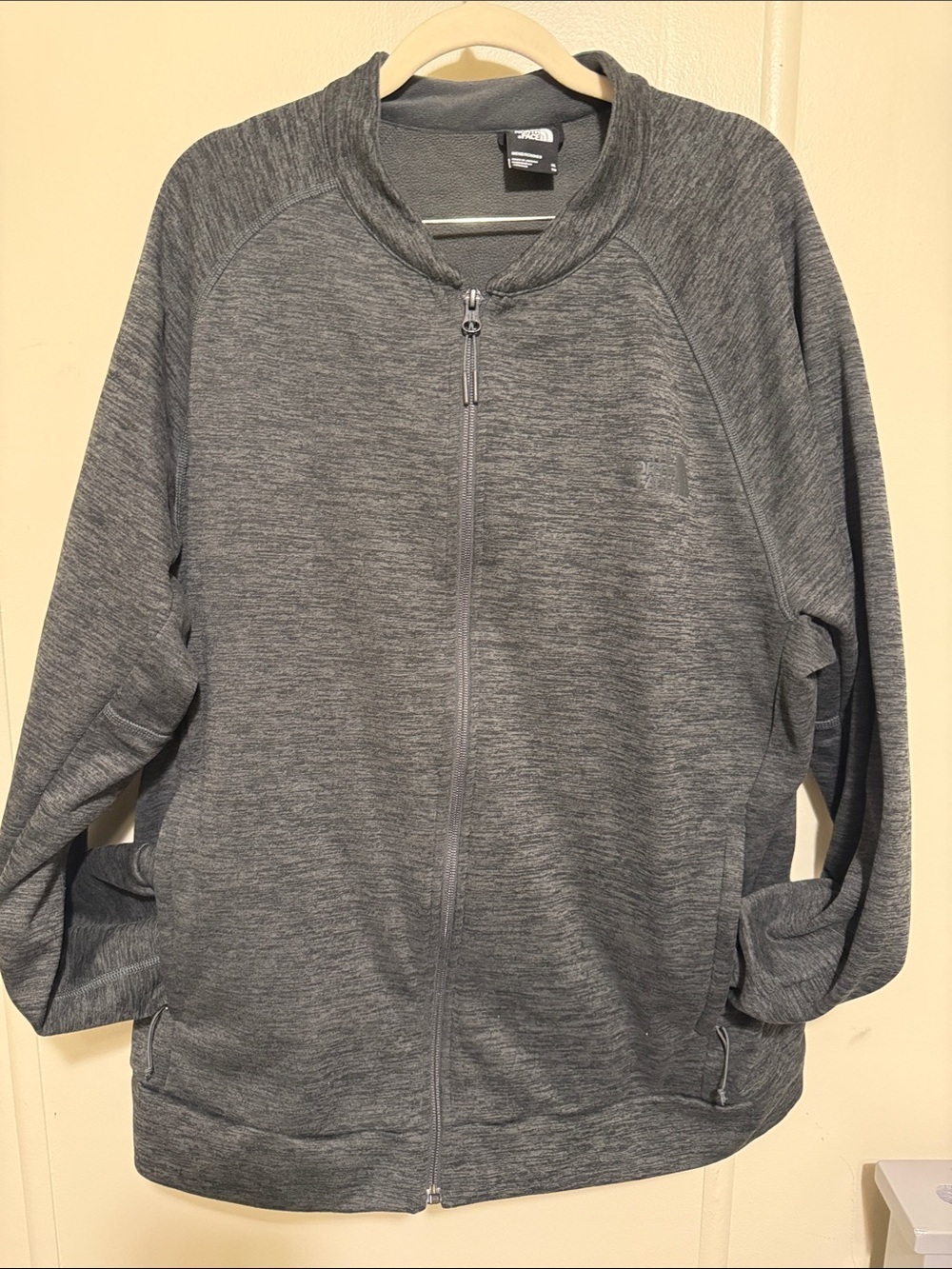 The North Face Men's Heather Gray Zip-Up Sweater Jacket XL